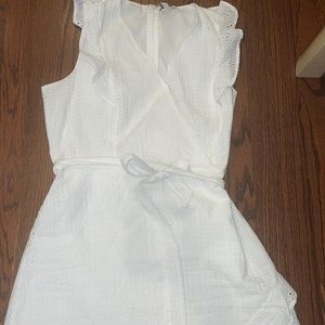 Bar lll white eyelet lace dress size 10